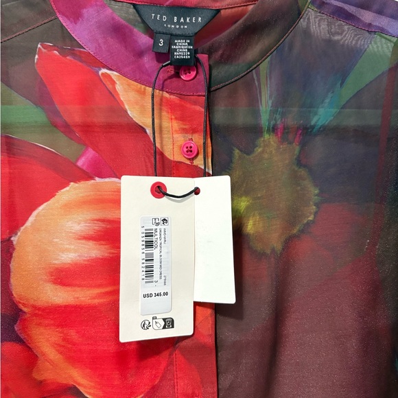 Ted Baker MIRU Floral Print Midi Dress - Picture 8 of 9